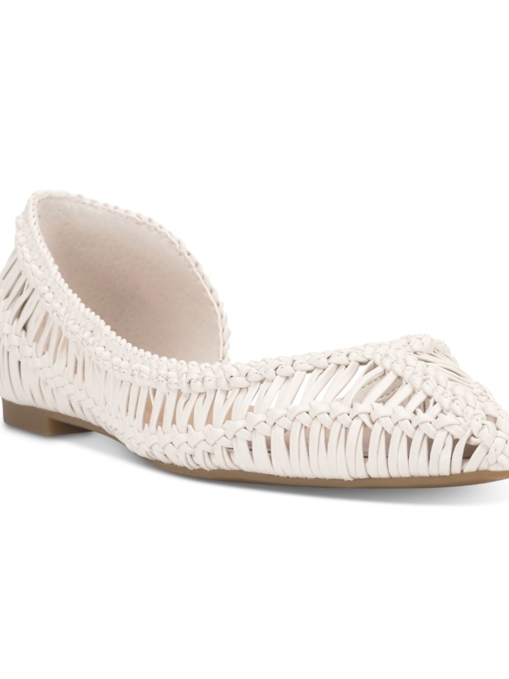 I.n.c. International Concepts Women's Abron Pointed D'Orsay Flats White US 12